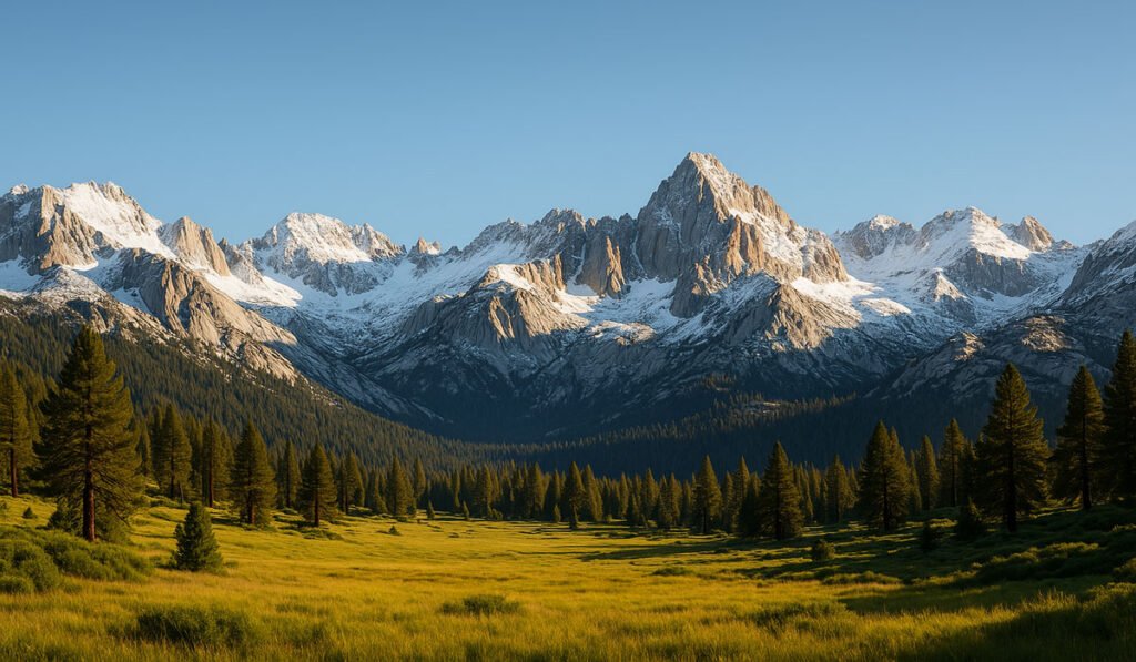 August Snowfall in the Sierra Nevada