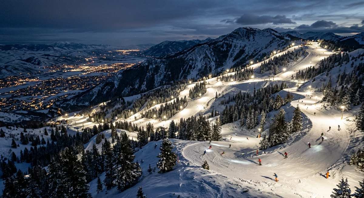 night skiing at powder mountain hours schedule and season