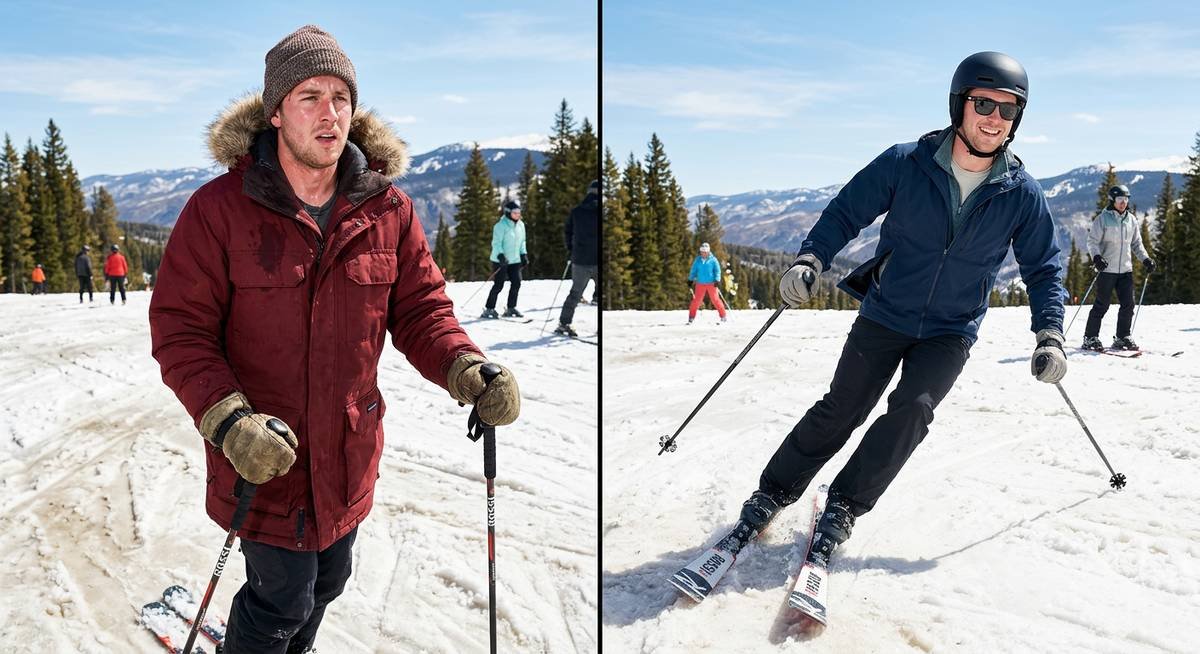 why spring skiing demands a different wardrobe
