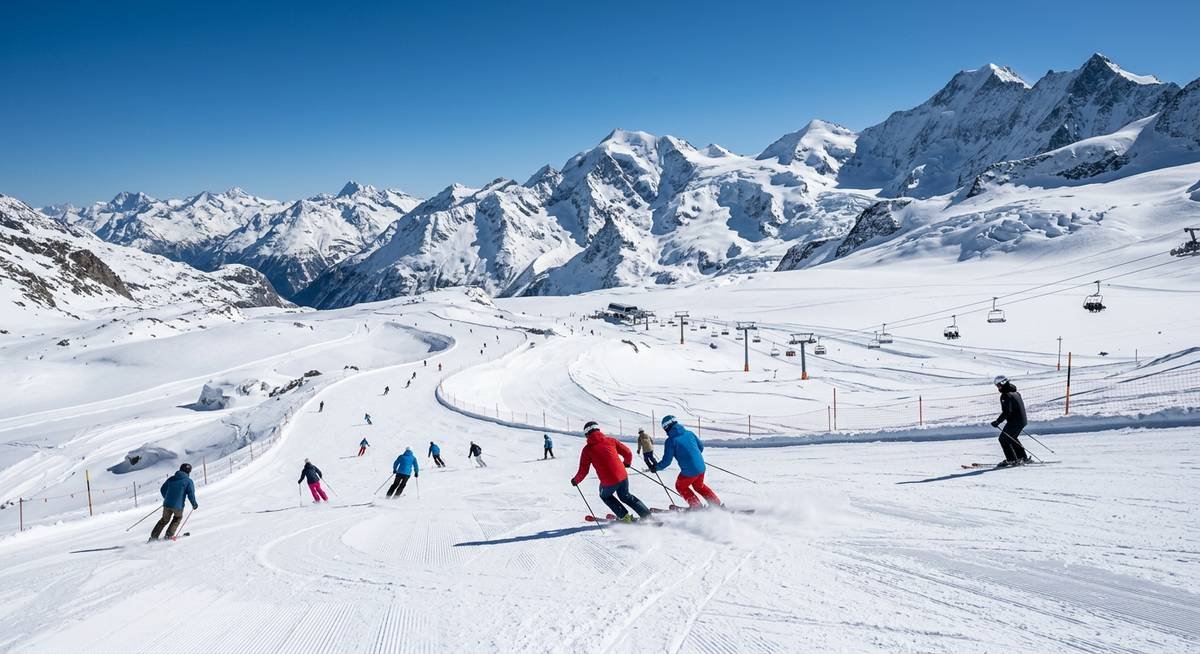 winter in saas fee world class skiing and snow sports