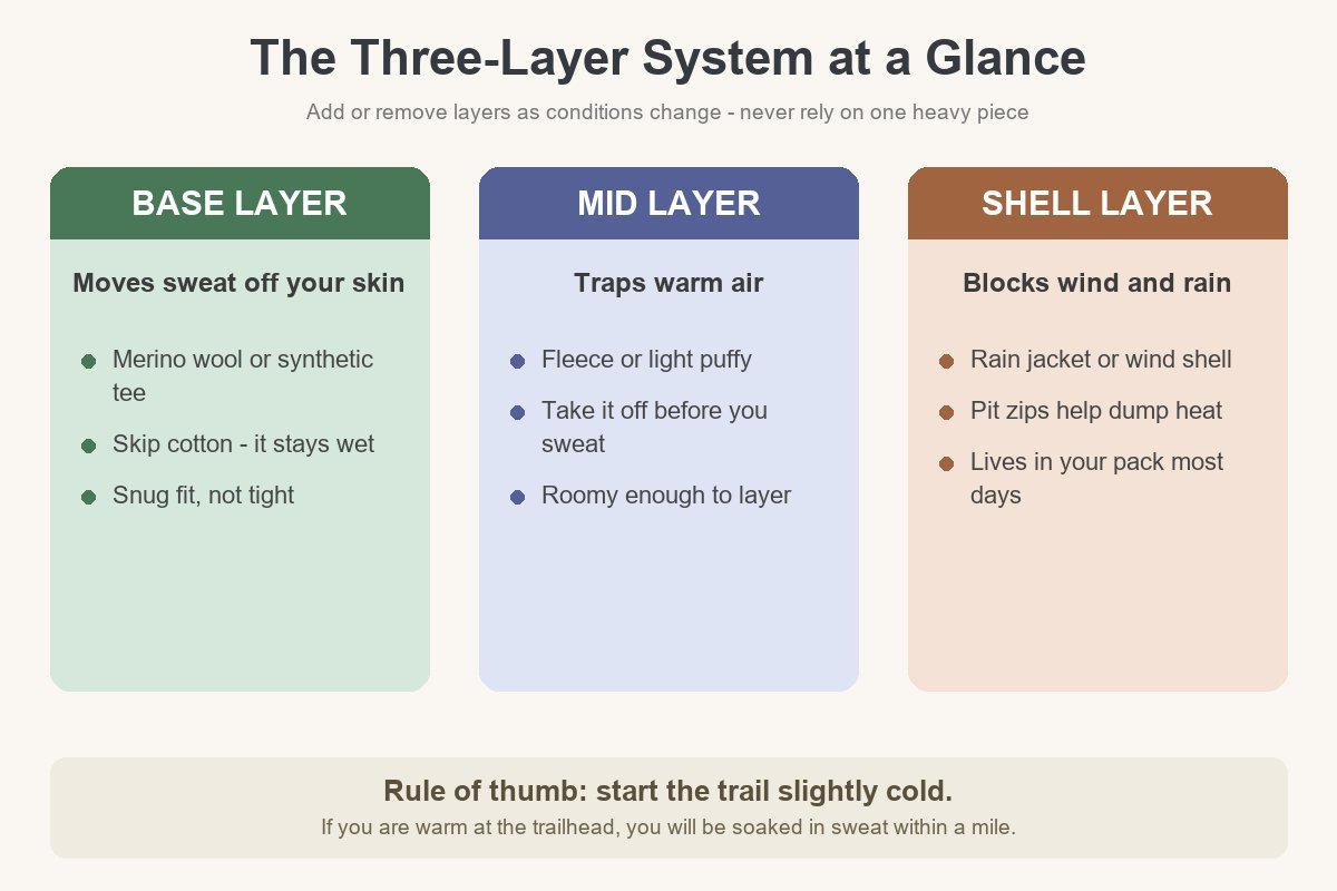 start with the three layer system